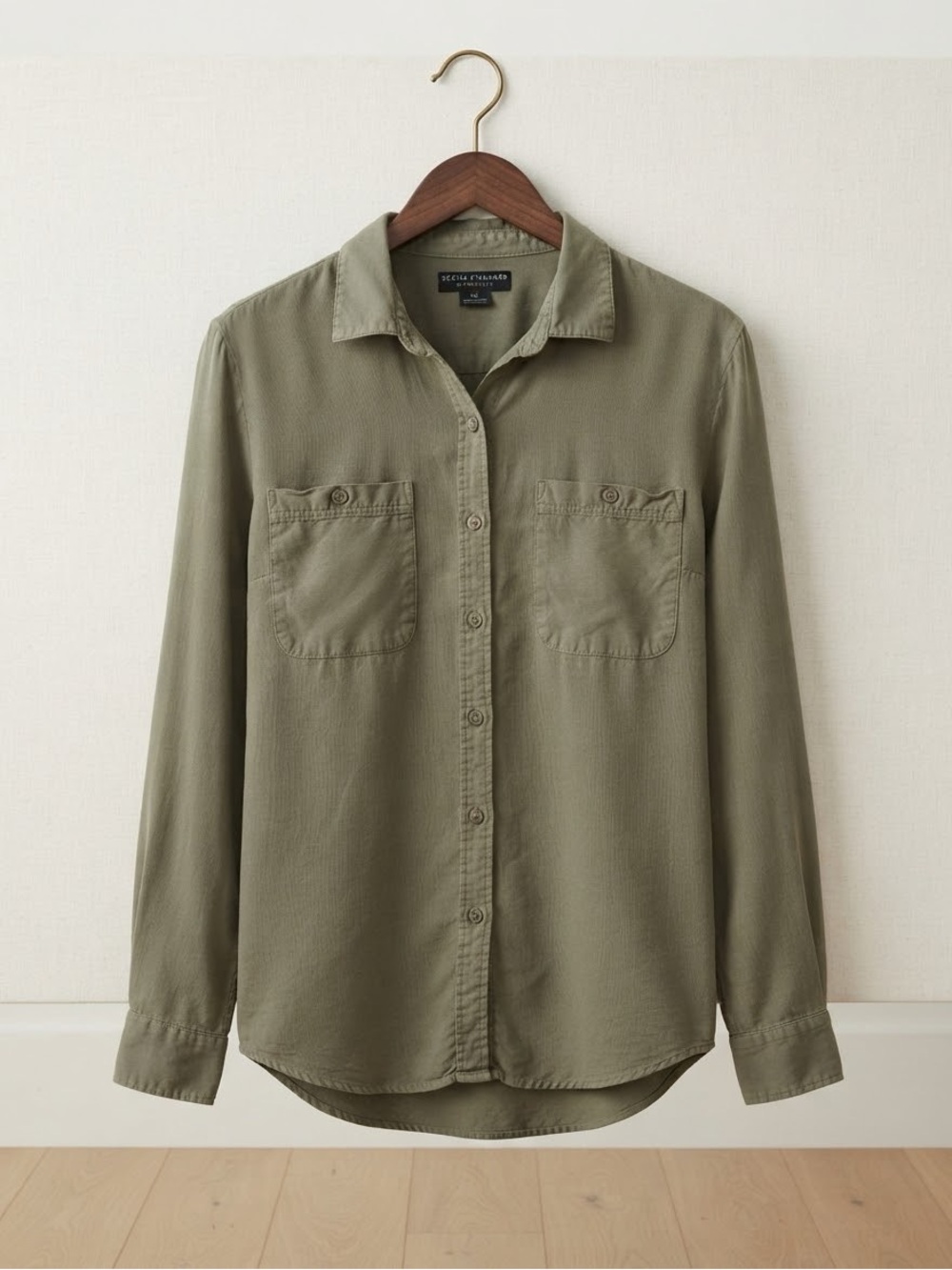 Sanctuary Olive Green Women's Button-Down Shirt